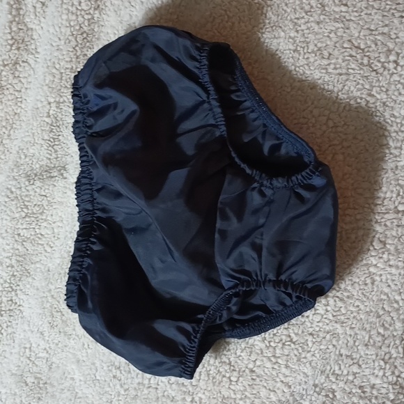 Bonnie Baby 24 Month Navy Blue, White & Burgundy Dress & Diaper Cover Like New! - Picture 8 of 10